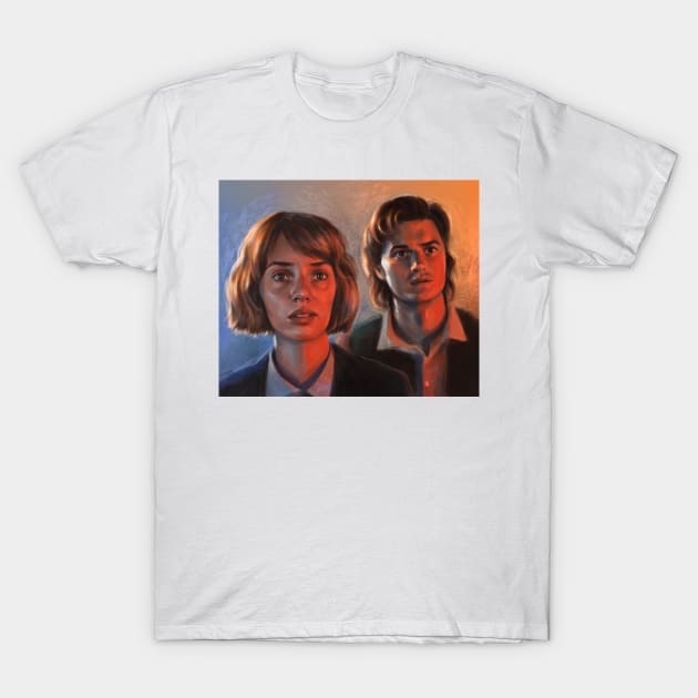 Steve & Robin - Stranger Things T-Shirt by brainbag